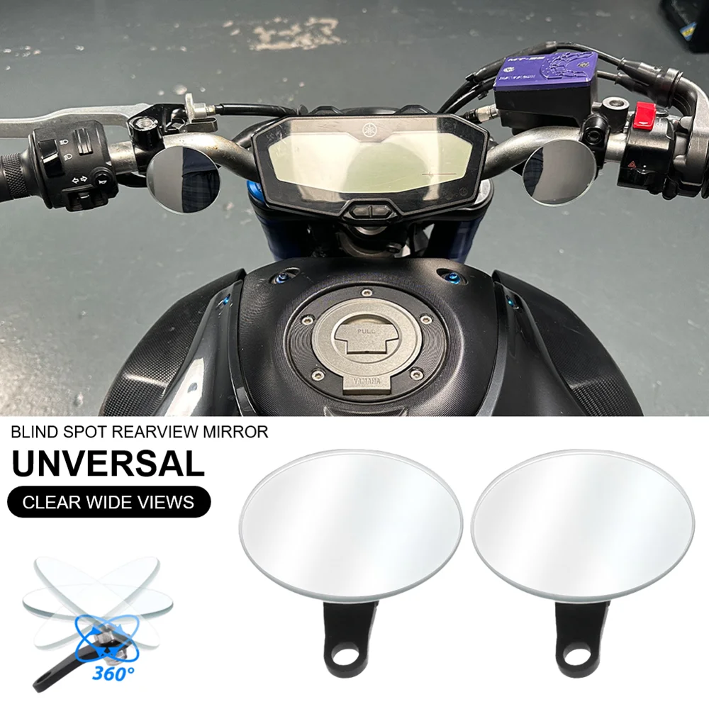 Universal Rearview Mirror Wide Vision Convex Motorcycle Handlebar Mount Rear Side Mirror Blind Spot Rimless 360 Degree Rotation
Universal Rearview Mirror Wide Vision Convex Motorcycle Handlebar Mount Rear Side Mirror Blind Spot Rimless 360 Degree Rotation
