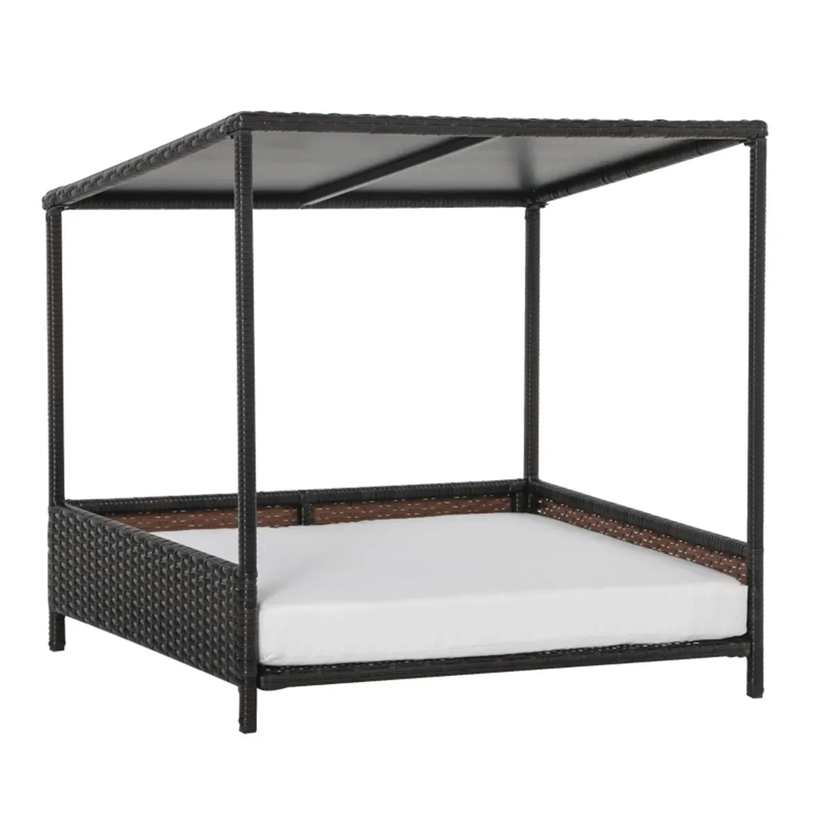 Dog Bed/ Dog House / Rattan Pet Sofa Adjustable bowl rack Modern and contemporary design complements outdoor and indoor decor
Dog Bed/ Dog House / Rattan Pet Sofa Adjustable bowl rack Modern and contemporary design complements outdoor and indoor decor