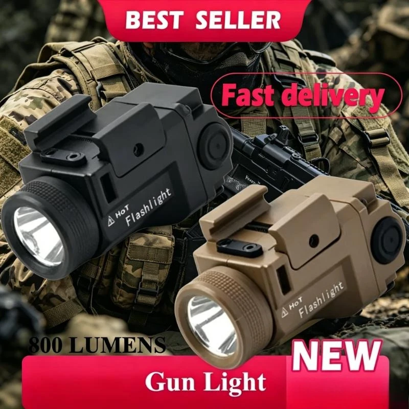 Alloy LED Flashlight 800 Lumen Bright Strobe Light Fit 20mm Picatinny Rail Outdoor Sport Accessory
Alloy LED Flashlight 800 Lumen Bright Strobe Light Fit 20mm Picatinny Rail Outdoor Sport Accessory