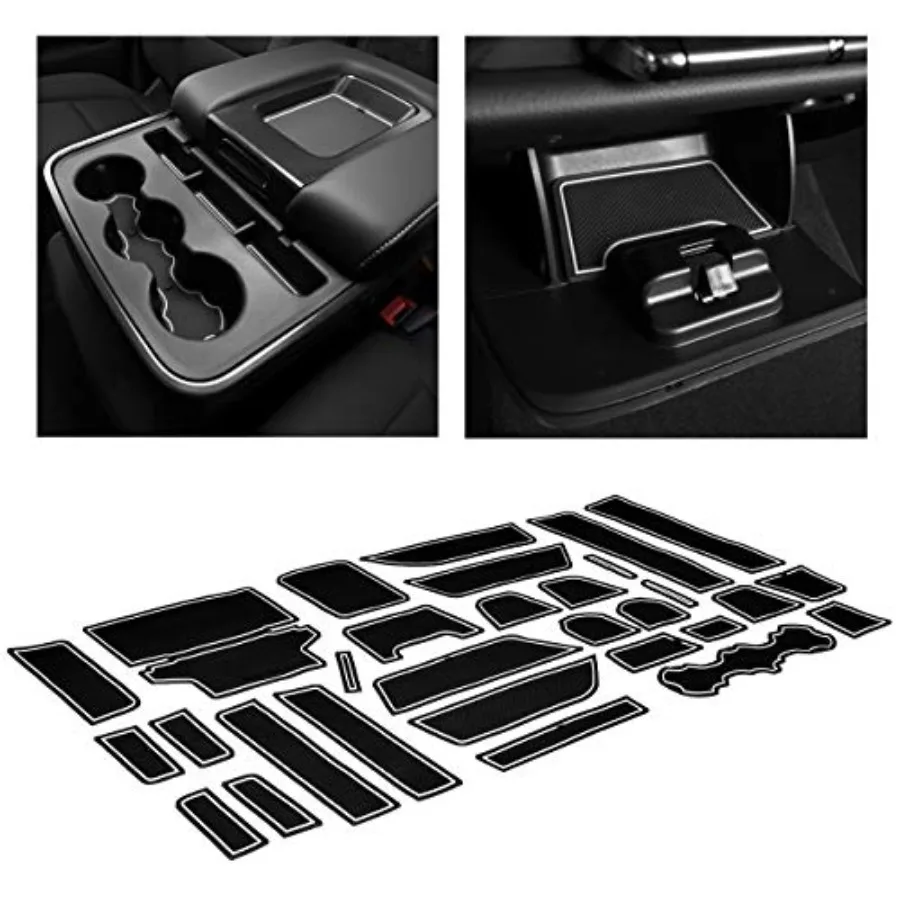 Fits Chevy Silverado 1500 and GMC Sierra 2014-2022 - Custom Non-Slip Anti-Dust Cup Holder Inserts, Center Console Liners, Door
Fits Chevy Silverado 1500 and GMC Sierra 2014-2022 - Custom Non-Slip Anti-Dust Cup Holder Inserts, Center Console Liners, Door