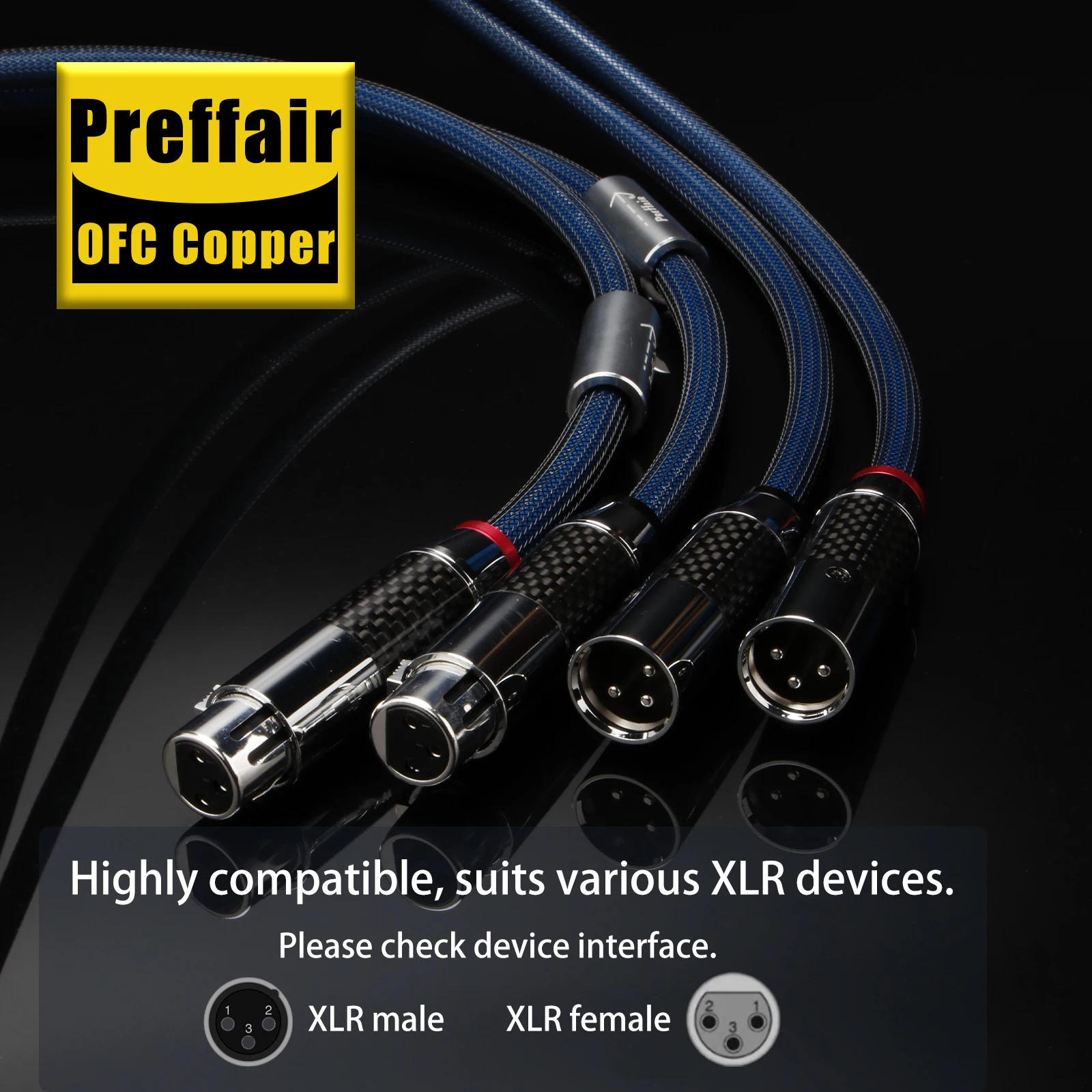 Preffair X404XR1801 Посеребренный балансный кабель XLR из OFC-провода (99,998% меди), внешний диаметр 9 мм – для ЦАП, микшера, микрофона, CD-плеера, усилителя (настраиваемая длина)
Preffair X404XR1801 Посеребренный балансный кабель XLR из OFC-провода (99,998% меди), внешний диаметр 9 мм – для ЦАП, микшера, микрофона, CD-плеера, усилителя (настраиваемая длина)