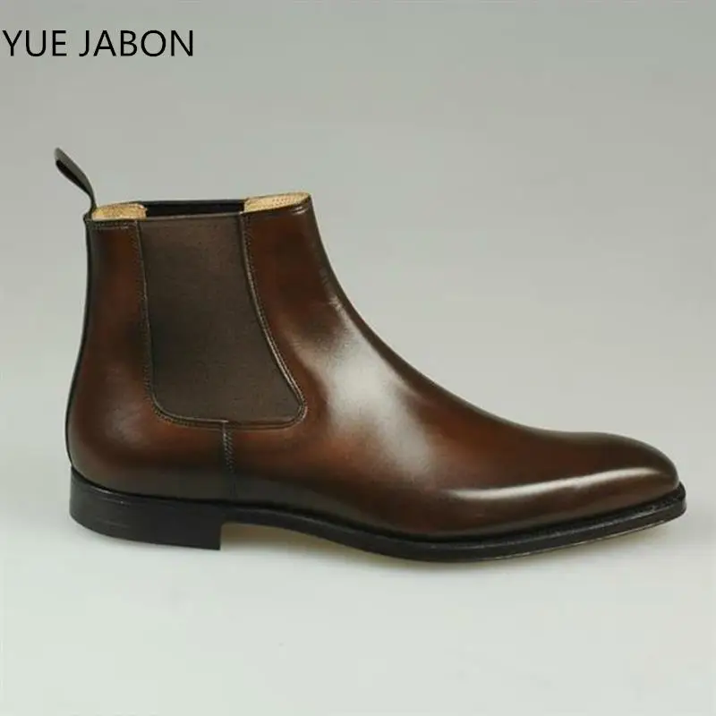 New Chelsea Boots Men Shoes PU Leather Brown Versatile Business Casual British Style Street Party Wear Classic Ankle Boots
New Chelsea Boots Men Shoes PU Leather Brown Versatile Business Casual British Style Street Party Wear Classic Ankle Boots