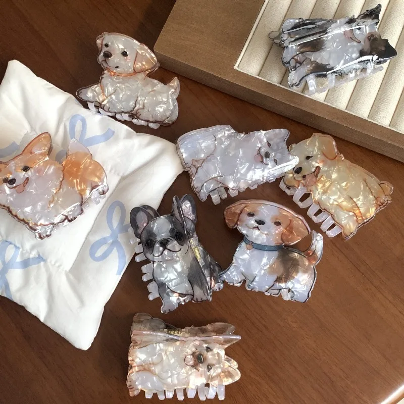 Cute Cartoon Dog Acrylic Hair Claw Unique Trendy Lovely Design Non Slip Back Head Updo for Girls Hair Accessories Daily Wear
Cute Cartoon Dog Acrylic Hair Claw Unique Trendy Lovely Design Non Slip Back Head Updo for Girls Hair Accessories Daily Wear