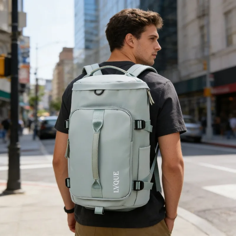 Fashionable multifunctional travel bag, practical backpack, fitness bag, hand-held shoulder bag, large capacity sports backpack
Fashionable multifunctional travel bag, practical backpack, fitness bag, hand-held shoulder bag, large capacity sports backpack