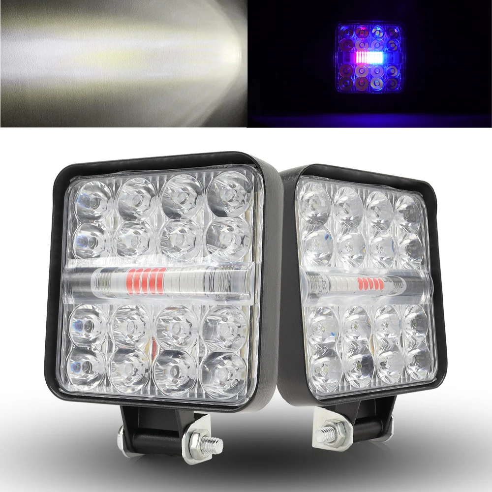 Red Blue Mini Led Work Light Square Spotlight 48W Car Headlight For Truck Offroad Fog Lamp 12/24V Night Drive tractor work led
Red Blue Mini Led Work Light Square Spotlight 48W Car Headlight For Truck Offroad Fog Lamp 12/24V Night Drive tractor work led