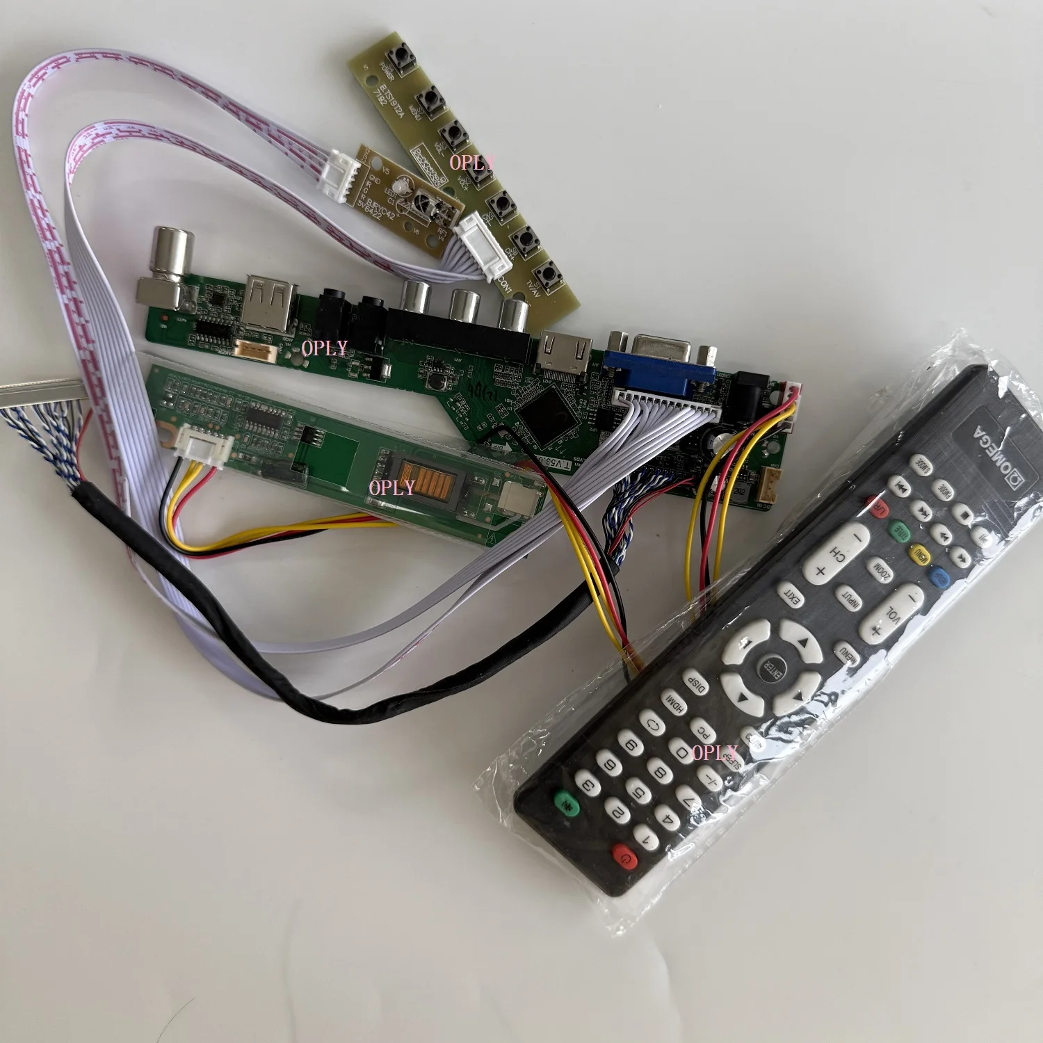 TV Controller board kit for B133EW01 B133EW01 V3 LTN133W1 13.3” 1280X800 VGA HDMI-compatible USB RF LCD panel AV screen monitor
TV Controller board kit for B133EW01 B133EW01 V3 LTN133W1 13.3” 1280X800 VGA HDMI-compatible USB RF LCD panel AV screen monitor