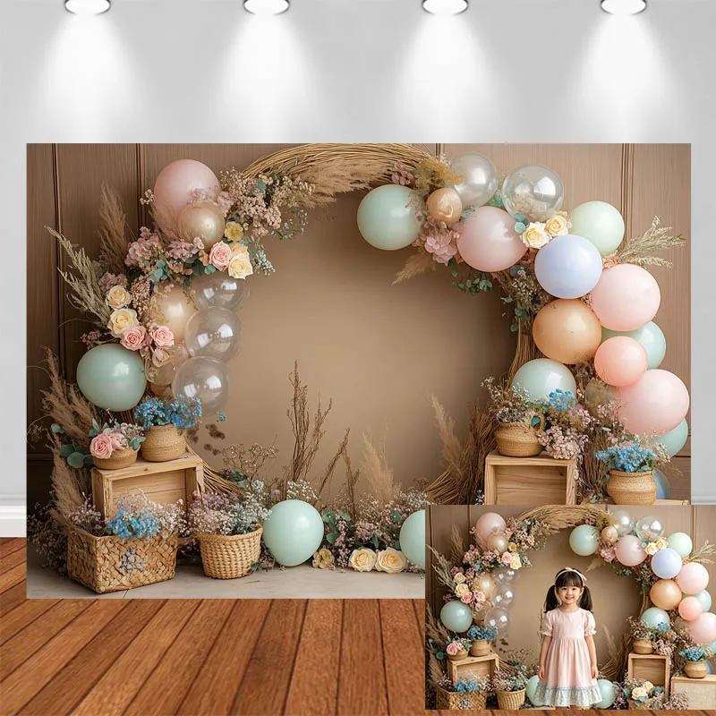 LS Photography Background Bohemian pampas balloon decor Birthday Baby Shower Cake Smash Adult Kids Portrait Photo Backdrop
LS Photography Background Bohemian pampas balloon decor Birthday Baby Shower Cake Smash Adult Kids Portrait Photo Backdrop