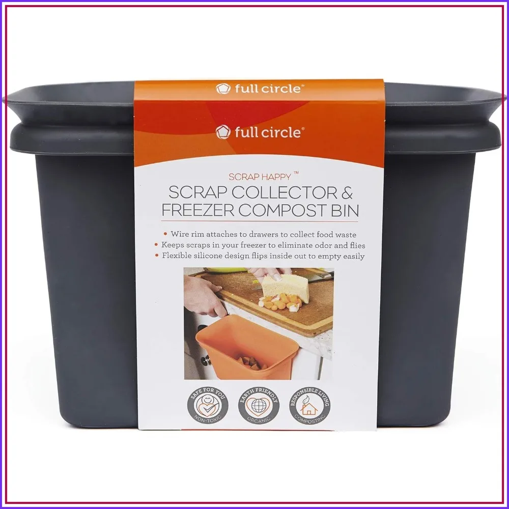 Hanging Kitchen Compost Bin for Fruit and Vegetable Waste, Fits in Freezers, Slate
Hanging Kitchen Compost Bin for Fruit and Vegetable Waste, Fits in Freezers, Slate