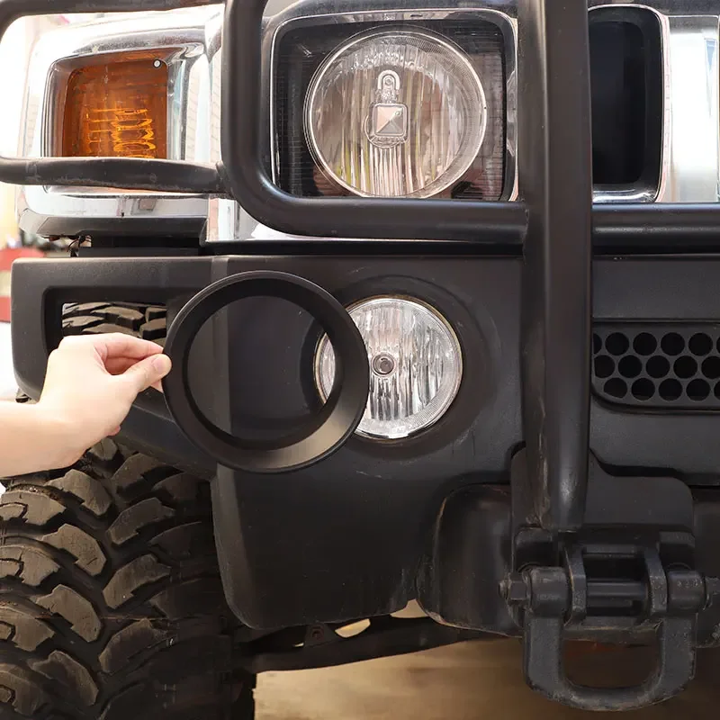 For Hummer H3 2005-2009 ABS Bright/Matte black Car Front Fog Light Frame Lamp Ring Cover Trim sticker Car Accessories
For Hummer H3 2005-2009 ABS Bright/Matte black Car Front Fog Light Frame Lamp Ring Cover Trim sticker Car Accessories