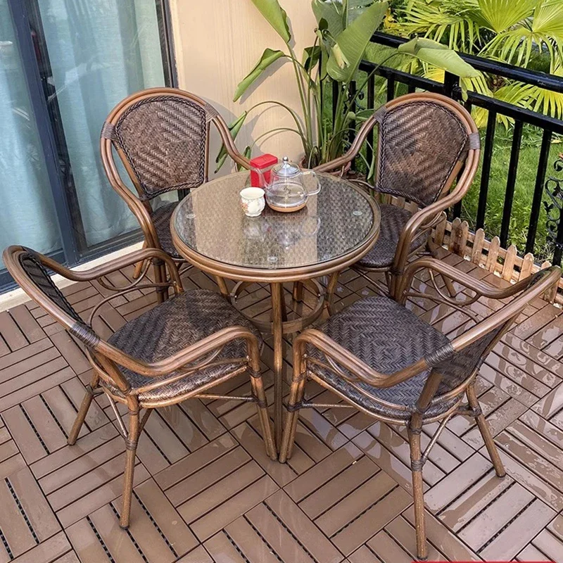 Armchair Rattan Chair Outdoor Tables Courtyard Lounge Nordic Luxury Outdoor Tables Minimalist Backyard Tuinmeubelsets Furniture
Armchair Rattan Chair Outdoor Tables Courtyard Lounge Nordic Luxury Outdoor Tables Minimalist Backyard Tuinmeubelsets Furniture
