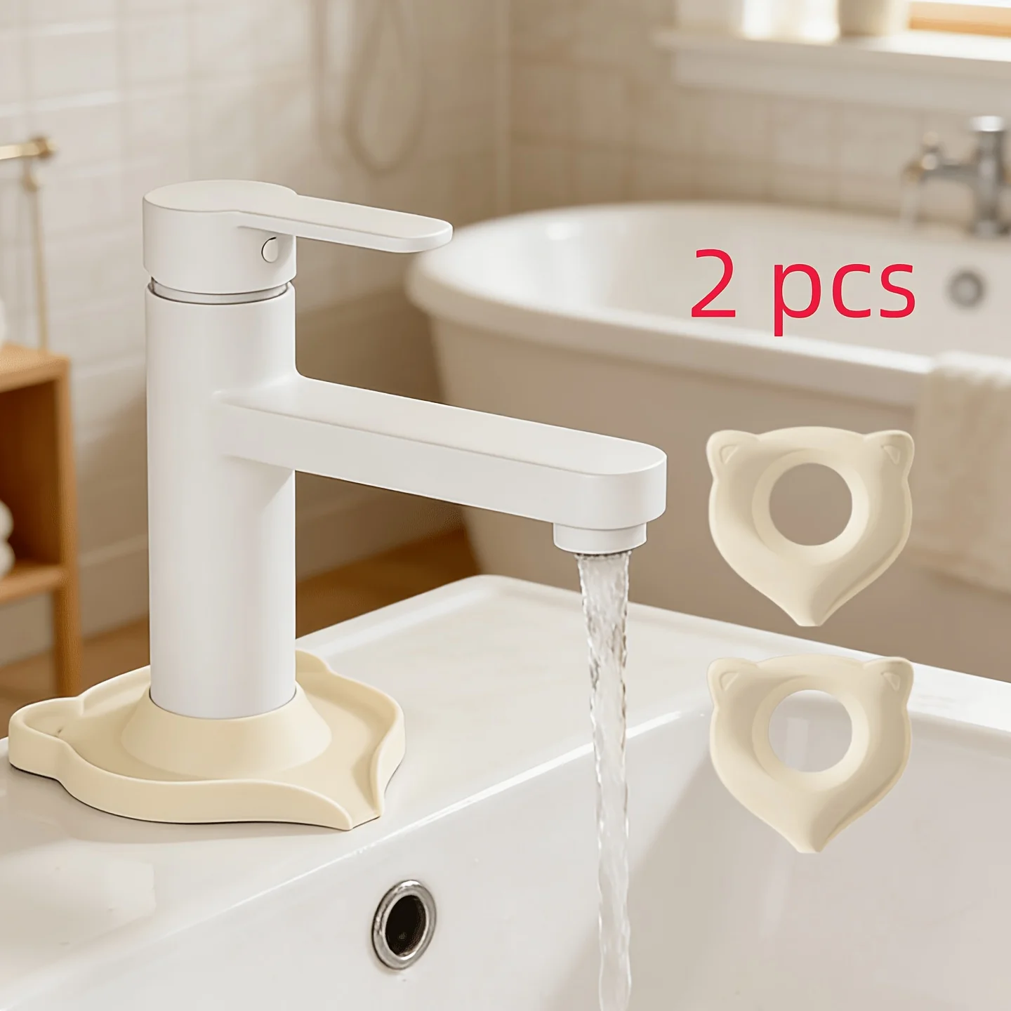 2-pack silicone faucet base splash pad, waterproof splash-proof sealing pad, slip-resistant and wear-resistant, suitable for kitchen and bathroom, available in black, gray, and beige
2-pack silicone faucet base splash pad, waterproof splash-proof sealing pad, slip-resistant and wear-resistant, suitable for kitchen and bathroom, available in black, gray, and beige