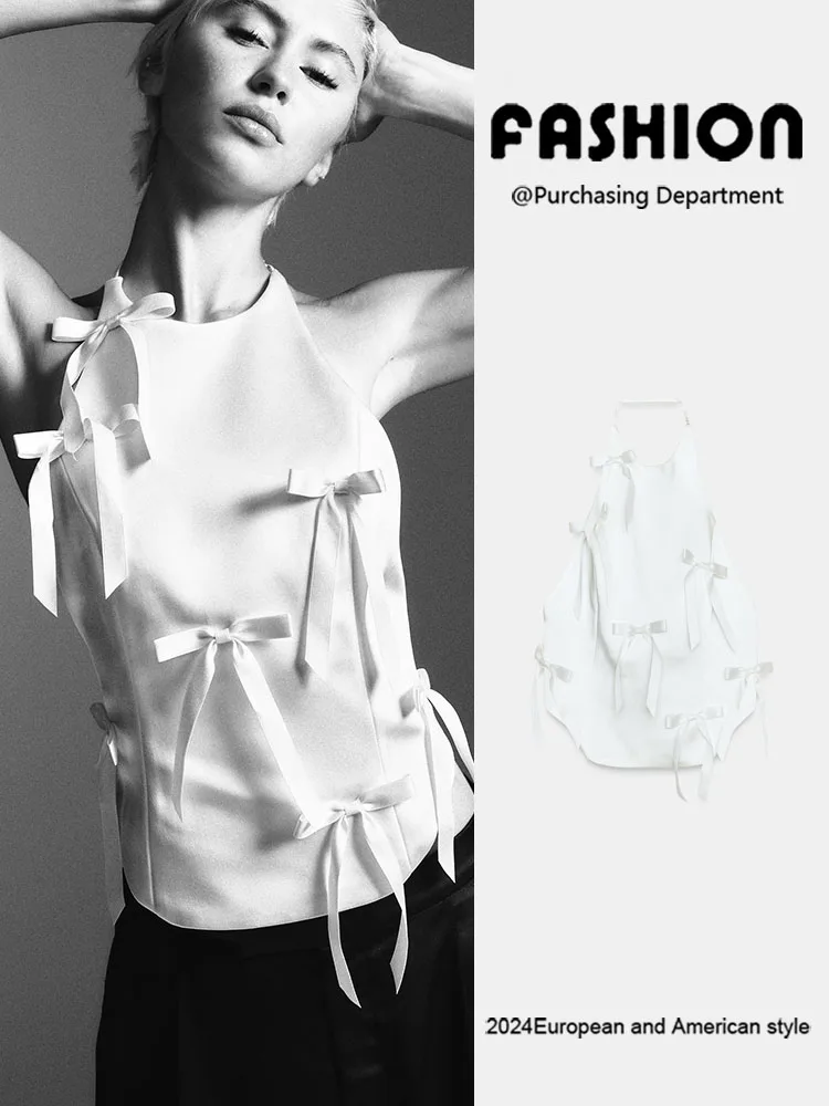 Sexy Backless Sleeveless Women's Top with Knot Collar New Arrival Winter 2025 Ethnic Stage Costume Female Premium
Sexy Backless Sleeveless Women's Top with Knot Collar New Arrival Winter 2025 Ethnic Stage Costume Female Premium