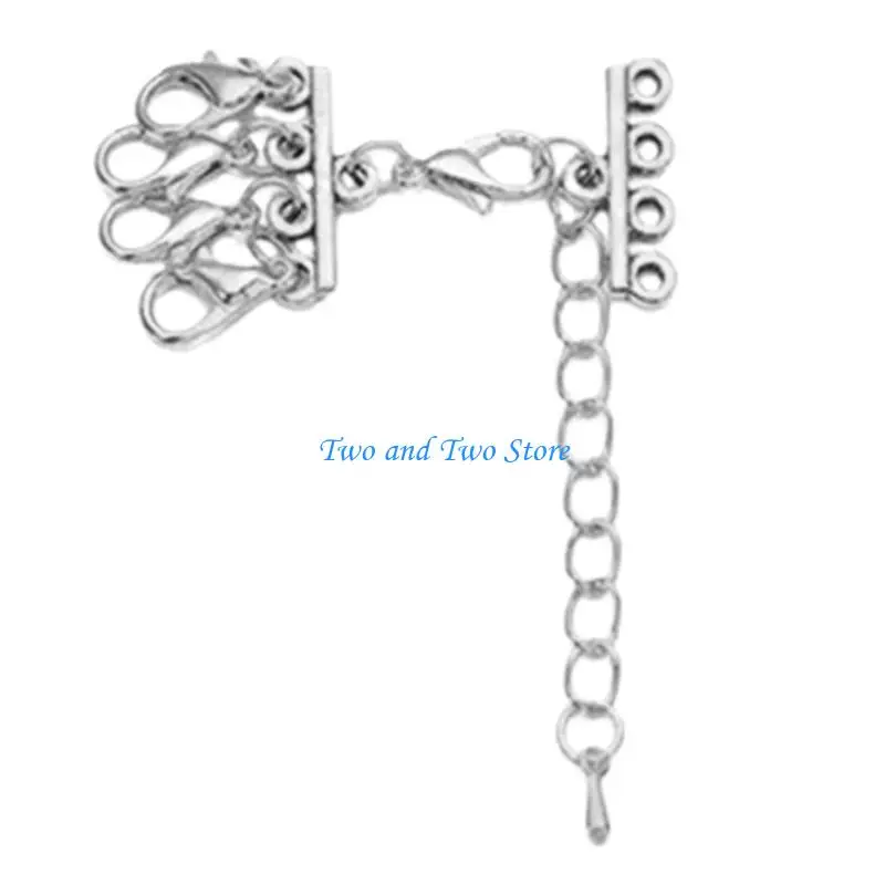 HX6F Bracelet Layering Clasp Multi Tube Lock Necklace Clasps Separator Alloy Material
HX6F Bracelet Layering Clasp Multi Tube Lock Necklace Clasps Separator Alloy Material