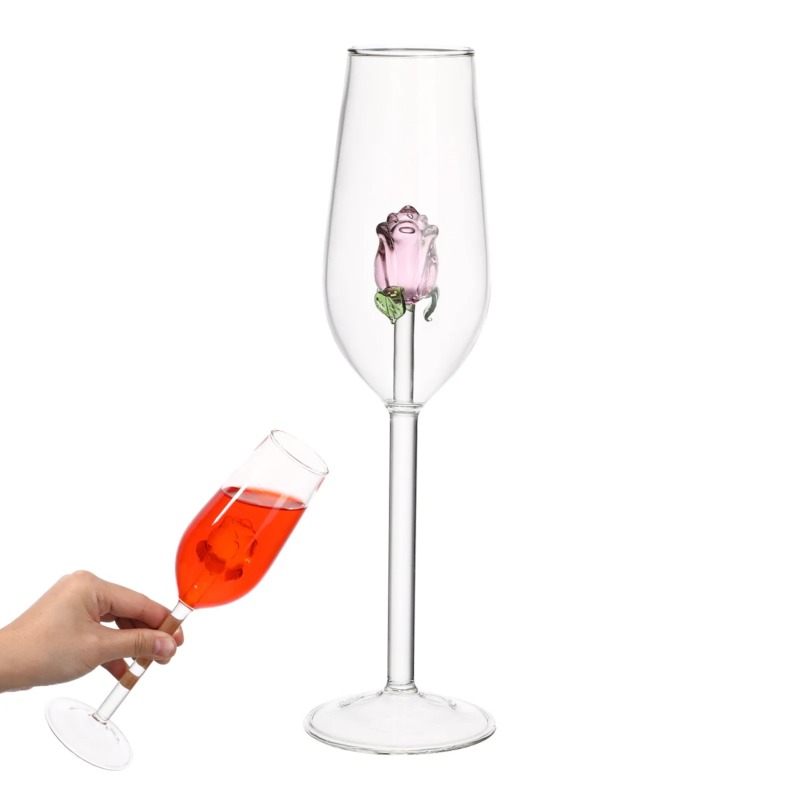 1Pc European Style Rose Crystal Goblet Cup Glass Wine Glass Red Wine Cup Home Bar Drinkware Elegant Party Glass
1Pc European Style Rose Crystal Goblet Cup Glass Wine Glass Red Wine Cup Home Bar Drinkware Elegant Party Glass