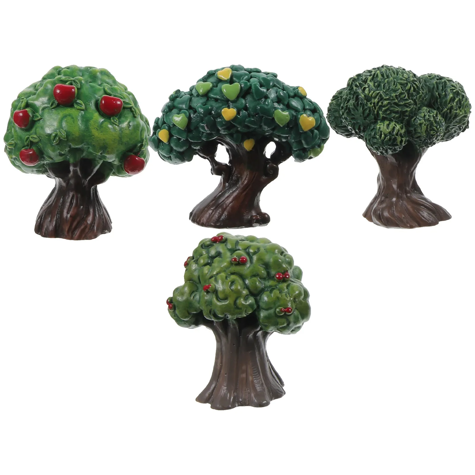 4Pcs Miniature Fruit Tree Garden Decoration Natural Landscape Resin Trees Artificial Scenery Accessories for Train
4Pcs Miniature Fruit Tree Garden Decoration Natural Landscape Resin Trees Artificial Scenery Accessories for Train