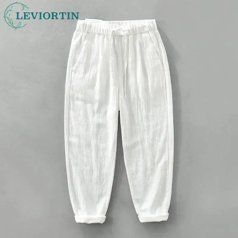 Japanese fashion versatile thin straight tube breathable casual pants for men, loose retro youth beach cotton and linen pants
Japanese fashion versatile thin straight tube breathable casual pants for men, loose retro youth beach cotton and linen pants