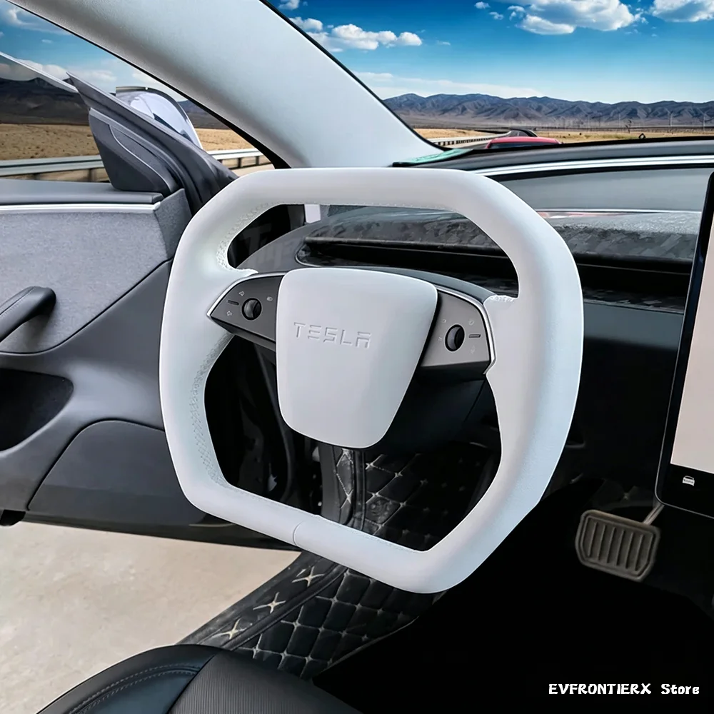New Floating Steering Wheel for Tesla Model 3 Highland 2024+/Model Y Juniper 2025+ Cyber Design Yoke Handle Anti-slip Customized
New Floating Steering Wheel for Tesla Model 3 Highland 2024+/Model Y Juniper 2025+ Cyber Design Yoke Handle Anti-slip Customized