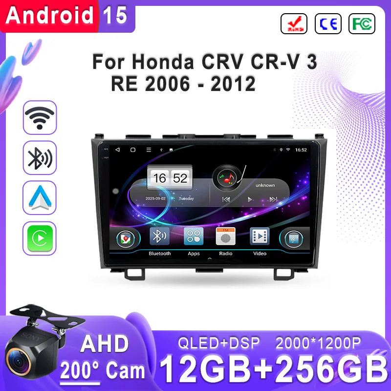 Android 15 2K Incell Screen Multimedia For Honda CRV CR-V 3 RE 2006 - 2012 Stereo Head Unit GPS Navigation High-performance CPU
Android 15 2K Incell Screen Multimedia For Honda CRV CR-V 3 RE 2006 - 2012 Stereo Head Unit GPS Navigation High-performance CPU