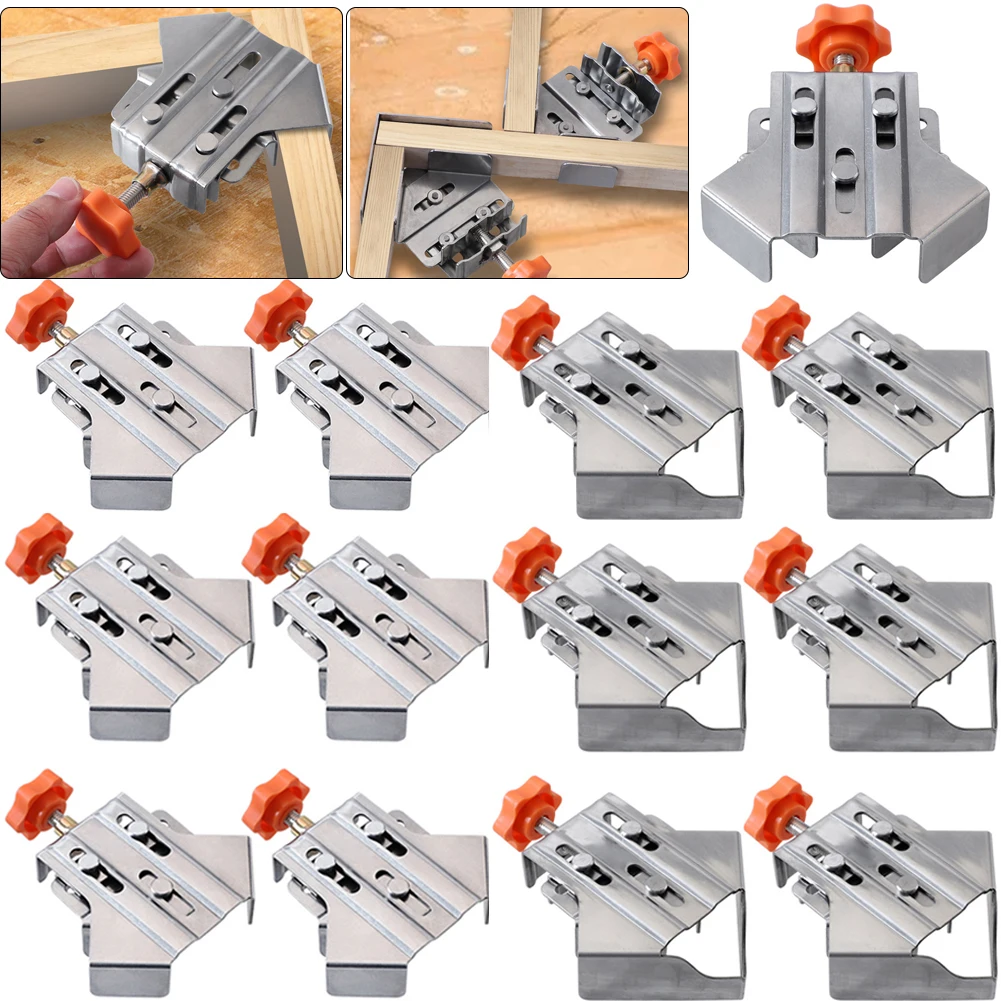 90°Right Angle Clamp Positioning Squares Right Angle Clamps Stainless Steel Locator Fixing Clamp Clips for DIY Framing Welding
90°Right Angle Clamp Positioning Squares Right Angle Clamps Stainless Steel Locator Fixing Clamp Clips for DIY Framing Welding