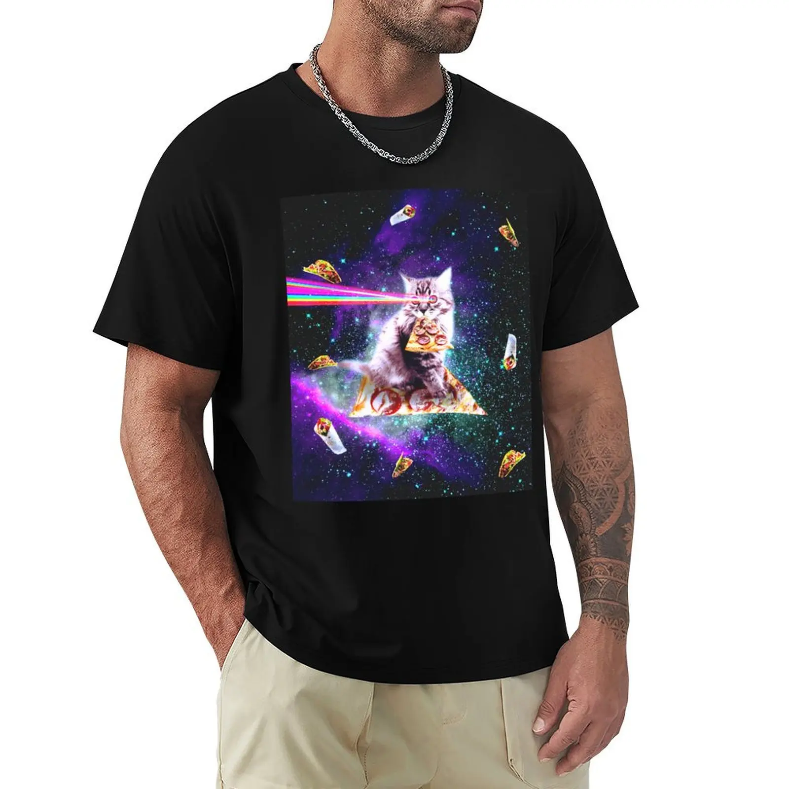 Outer Space Pizza Cat - Rainbow Laser, Taco, Burrito T-Shirt luxury clothing labubu cute tops anime t shirts for men graphic
Outer Space Pizza Cat - Rainbow Laser, Taco, Burrito T-Shirt luxury clothing labubu cute tops anime t shirts for men graphic