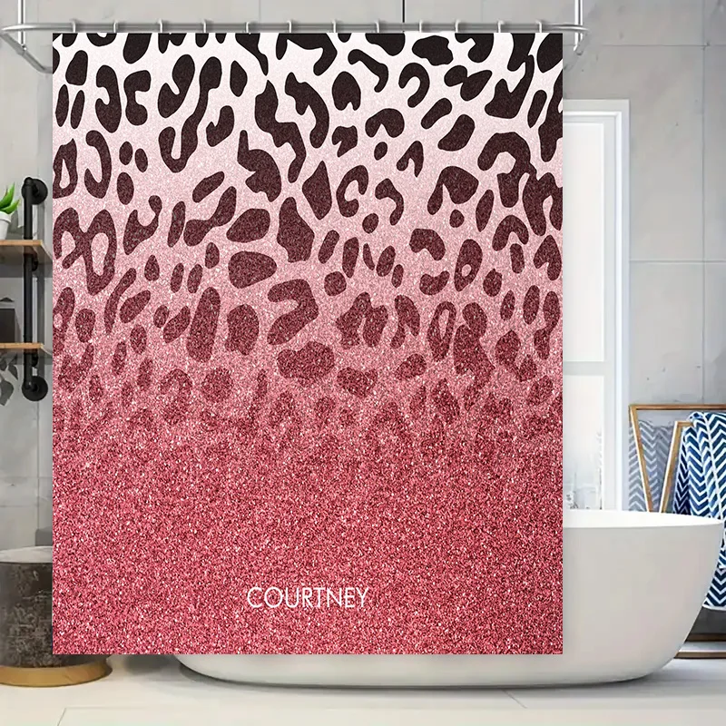Розовая блестящая занавеска для душа с леопардовым принтом и индивидуальным именем, персонализированный водонепроницаемый тканевый декор для ванной комнаты, размер S (60x72 дюйма)
Розовая блестящая занавеска для душа с леопардовым принтом и индивидуальным именем, персонализированный водонепроницаемый тканевый декор для ванной комнаты, размер S (60x72 дюйма)