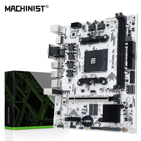 New MACHINIST A520M-GL AM4 Motherboard Micro ATX AMD A520 DDR4 M.2 USB3.2 STAT 3.0 SSD/64G Support R3-R5 Desktop CPU Socket