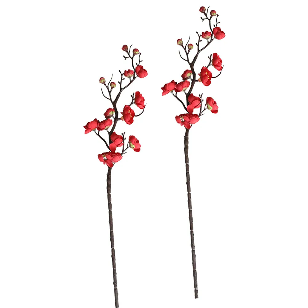 2pcs Artificial Plum Blossom Flowers RedWedding Home Decor Fake False Imitated Flower Vase Room Textile Ornament
2pcs Artificial Plum Blossom Flowers RedWedding Home Decor Fake False Imitated Flower Vase Room Textile Ornament