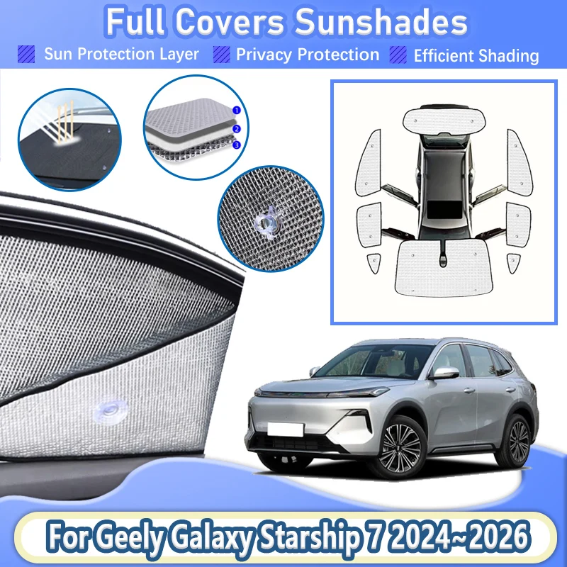 For Geely Galaxy Starship 7 P145 2024 2025 2026 Car Full Visor Sun Protection Windshield Sunshade Visor Cover Auto Accessories
For Geely Galaxy Starship 7 P145 2024 2025 2026 Car Full Visor Sun Protection Windshield Sunshade Visor Cover Auto Accessories