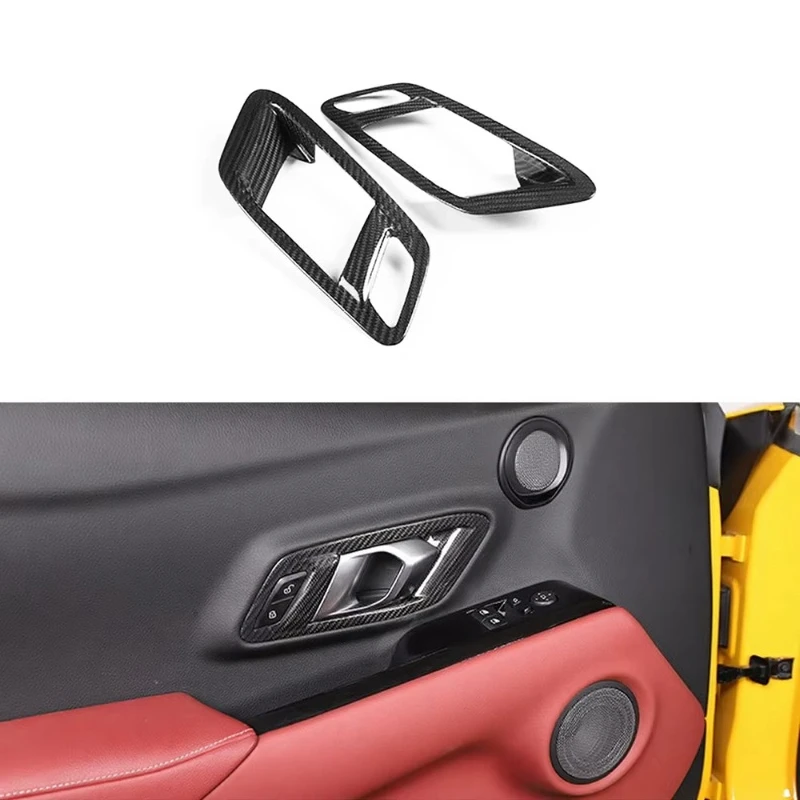Carbon Fiber High Polished Inner Door Handle Frame Trim Cover with Screw Easy Installation for Supra A90 2019-2024
Carbon Fiber High Polished Inner Door Handle Frame Trim Cover with Screw Easy Installation for Supra A90 2019-2024