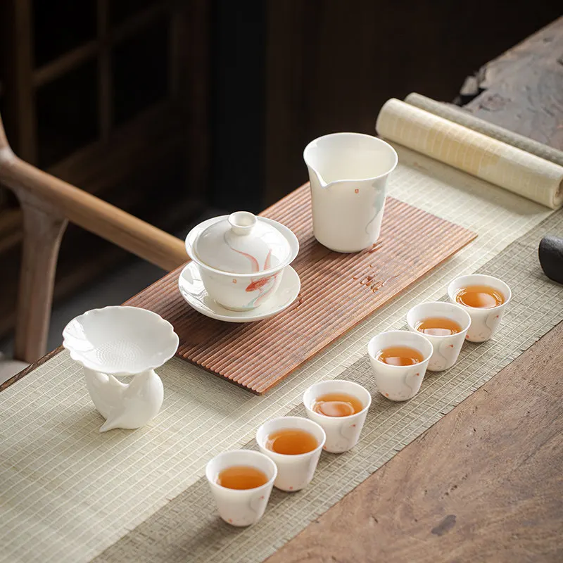 CX White Porcelain Kung Fu Tea Set Guest Office Gift Box
CX White Porcelain Kung Fu Tea Set Guest Office Gift Box