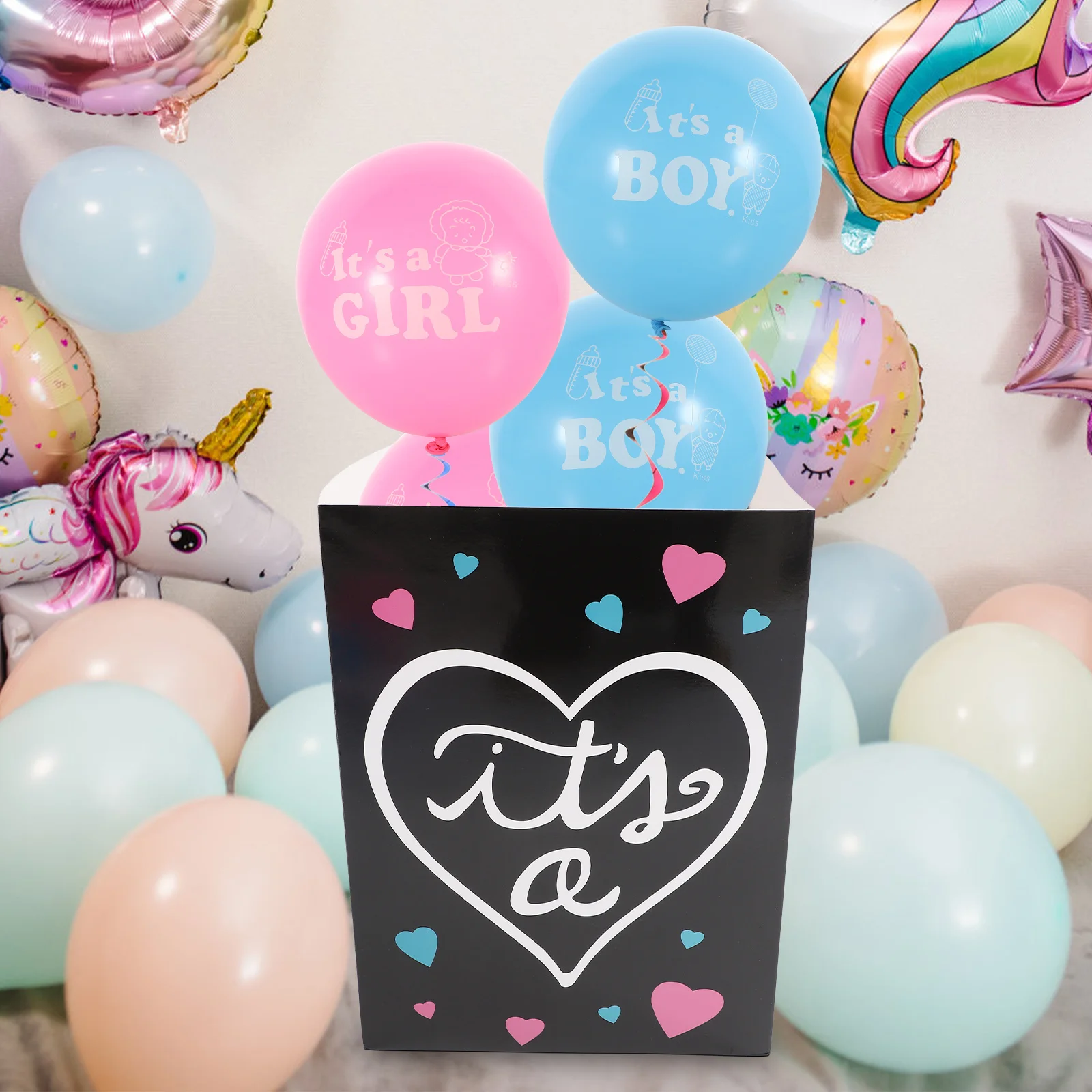 1Set Paper Box for Gender Shower Decorative Balloon Box with Vibrant Colors Perfect Photo Prop Celebration
1Set Paper Box for Gender Shower Decorative Balloon Box with Vibrant Colors Perfect Photo Prop Celebration