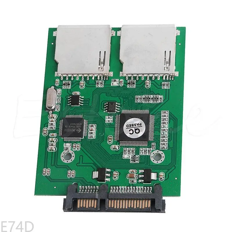 E74D 2 Port Dual SDHC for MMC for RAID to Converter Adapter For Any Capacity
E74D 2 Port Dual SDHC for MMC for RAID to Converter Adapter For Any Capacity