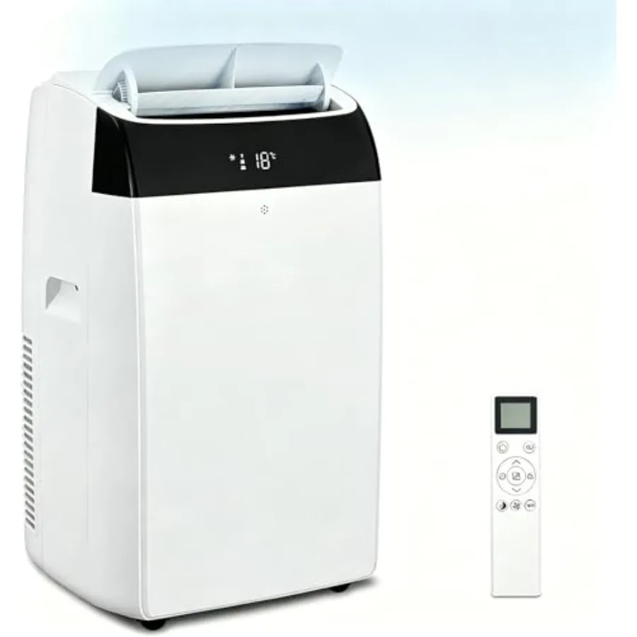 Portable air conditioner for home use, aluminum housing, white color, 14000 BTU cooling capacity with remote control, 3-in-1 fu
Portable air conditioner for home use, aluminum housing, white color, 14000 BTU cooling capacity with remote control, 3-in-1 fu