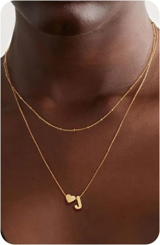 Ожерелье с первоначальным сердцем J, позолоченный многослойный кулон с монограммой 14 карат, изящные ювелирные изделия с персонализированным именем для женщин
Ожерелье с первоначальным сердцем J, позолоченный многослойный кулон с монограммой 14 карат, изящные ювелирные изделия с персонализированным именем для женщин