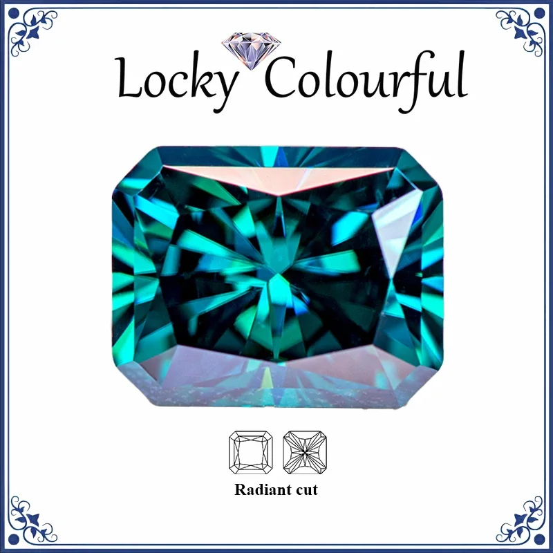 Moissanite Radiant Shape Primary Emerald Green Color Charms Beads VVS1 for DIY Jewelry Making Materials with GRA Certificate
Moissanite Radiant Shape Primary Emerald Green Color Charms Beads VVS1 for DIY Jewelry Making Materials with GRA Certificate