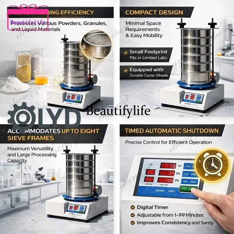 a55 All-in-One Touch Screen Sieve Shaker for Seed Grain Flour Test Analysis Standard Sieve Powder Sifter Tool
a55 All-in-One Touch Screen Sieve Shaker for Seed Grain Flour Test Analysis Standard Sieve Powder Sifter Tool