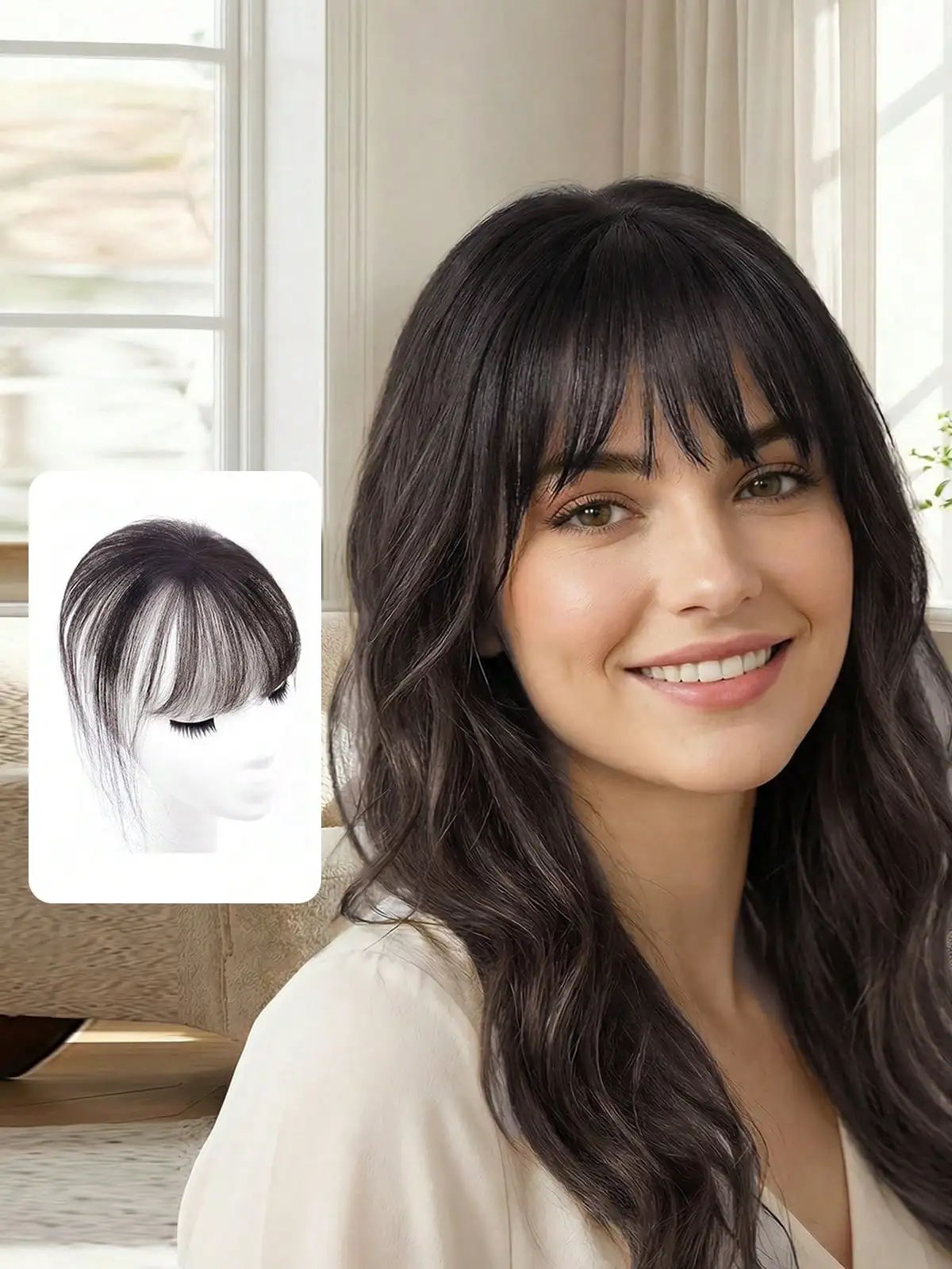 Free Shipping on Orders Over $293D Air Bangs Hairpiece For Women Natural Wispy Curved One Piece Extension Stylish Clip In Bangs
Free Shipping on Orders Over $293D Air Bangs Hairpiece For Women Natural Wispy Curved One Piece Extension Stylish Clip In Bangs