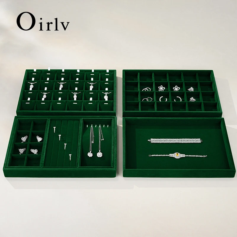 Oirlv Velvet Jewelry Display Tray Exquisite Jewellery Holder Portable Earrings Necklace Organizer Storage Box Organizator Tray
Oirlv Velvet Jewelry Display Tray Exquisite Jewellery Holder Portable Earrings Necklace Organizer Storage Box Organizator Tray