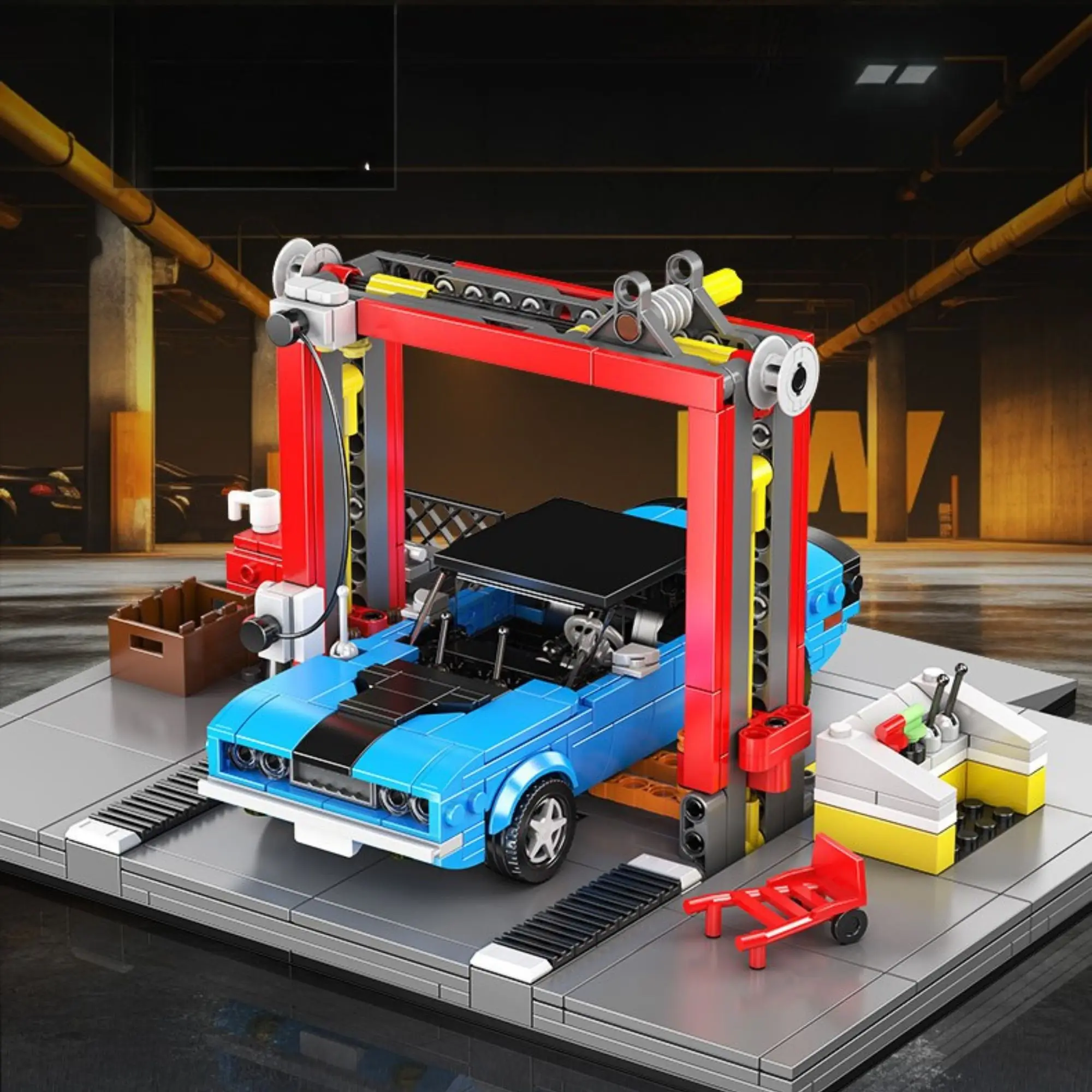 858pcs Repair Garage & Challenger Muscle Car Building Blocks 24086 MOC Car Maintenance Construction Bricks Toys for Adults Gifts
858pcs Repair Garage & Challenger Muscle Car Building Blocks 24086 MOC Car Maintenance Construction Bricks Toys for Adults Gifts