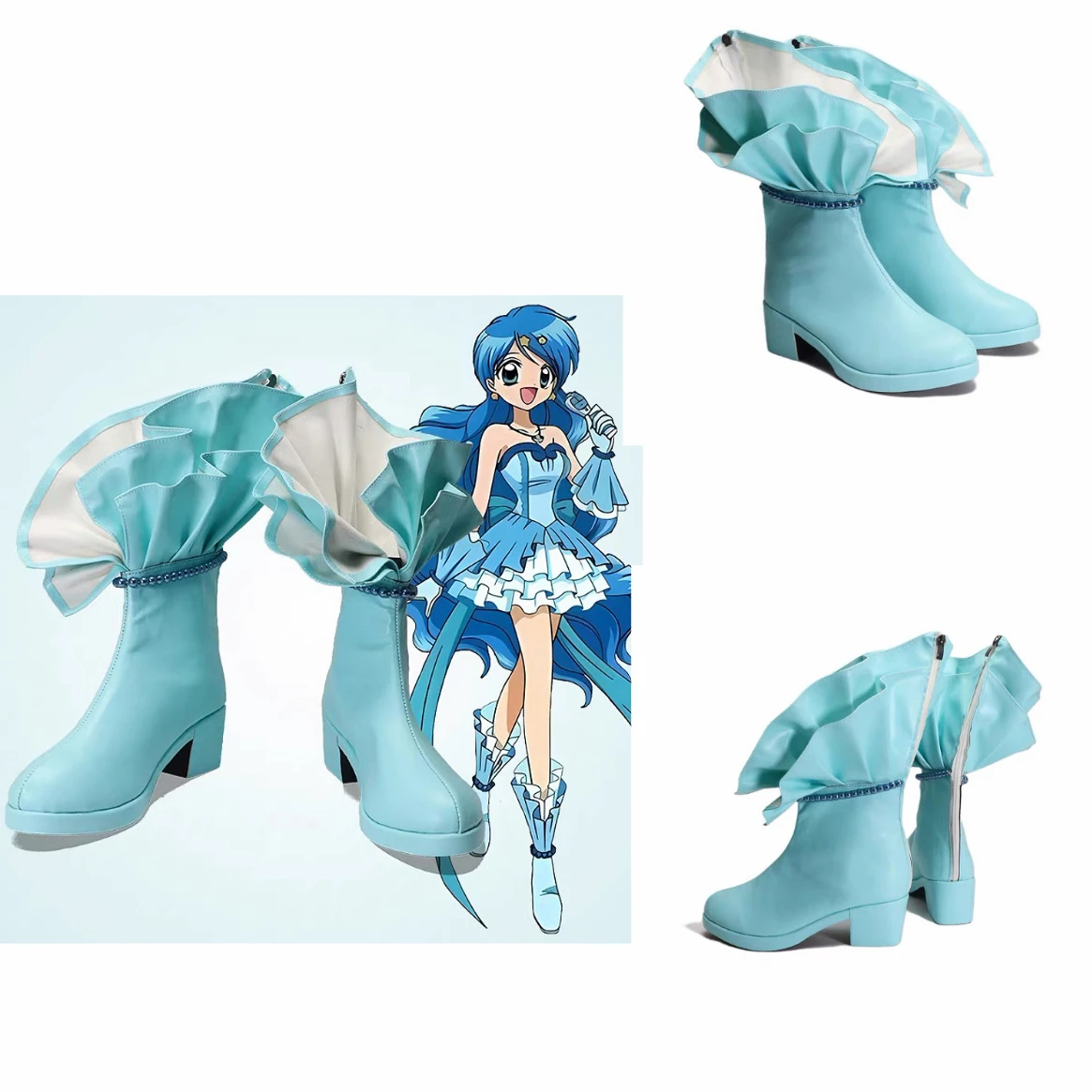 Mermaid Melody Pichi Pichi Pitch Hanon Hosho Cosplay Shoes Boots Costume Party Lolita Shoes
Mermaid Melody Pichi Pichi Pitch Hanon Hosho Cosplay Shoes Boots Costume Party Lolita Shoes