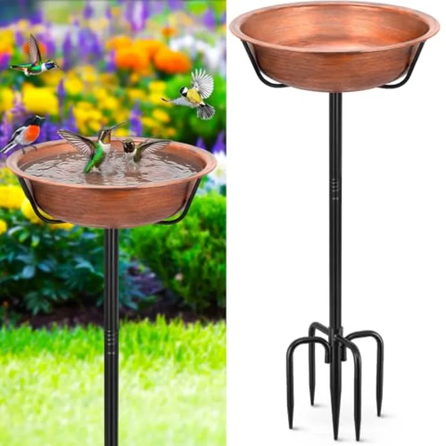 3.2 Inch Deep Metal Bird Bath for Outside Heavy Duty, 35 Inch Height Bird Feeder Birdbaths for Outdoors, Garden Bird Bath Bowl
3.2 Inch Deep Metal Bird Bath for Outside Heavy Duty, 35 Inch Height Bird Feeder Birdbaths for Outdoors, Garden Bird Bath Bowl