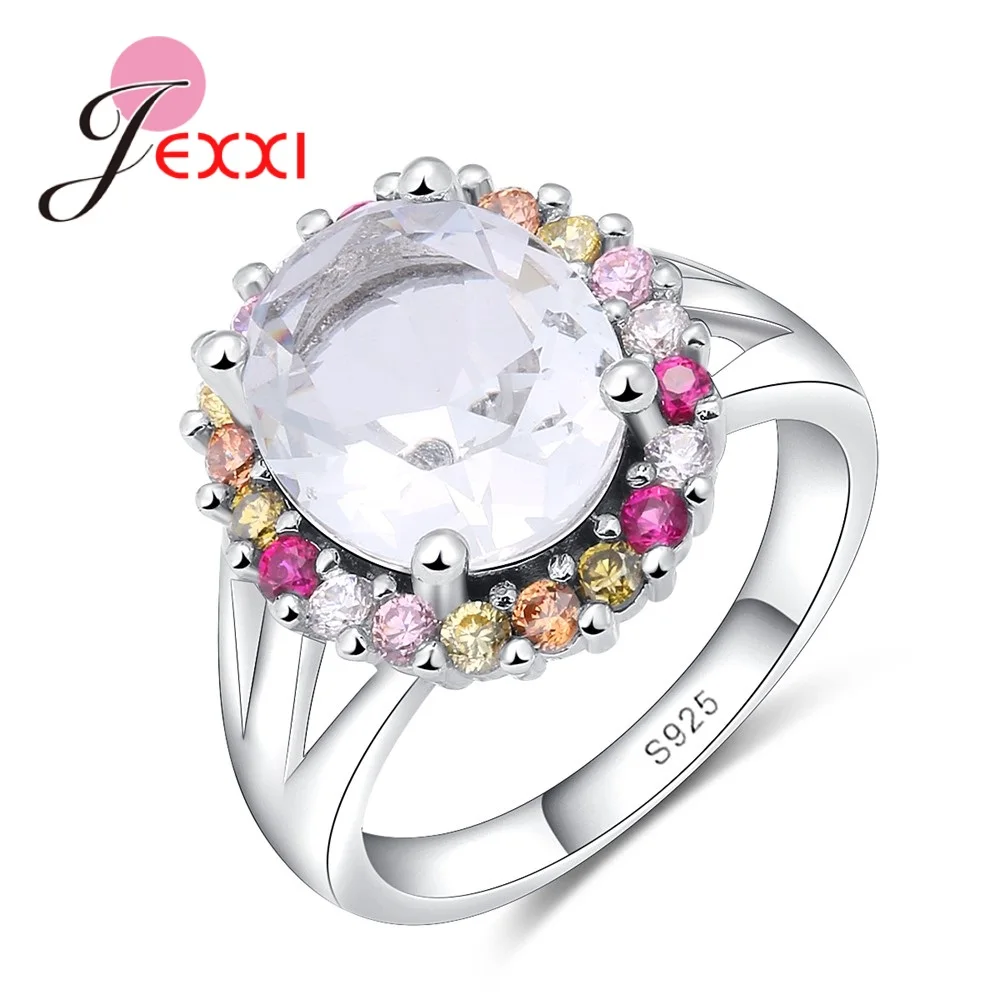 Fashion Oval Crystal With Multi-color Stones Rings Wedding Silver Rings For Girls 925 Sterling Silver Rings For Women Girl
Fashion Oval Crystal With Multi-color Stones Rings Wedding Silver Rings For Girls 925 Sterling Silver Rings For Women Girl