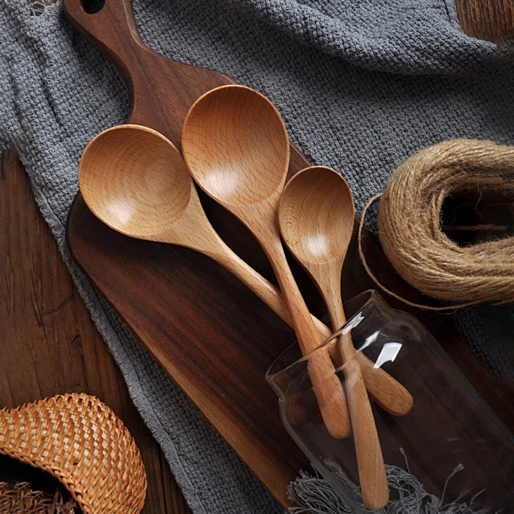 3pcs Solid Wood Spoons BeechWood Long H Soup Honey Rice Meal Food Serving Wooden Utensils Safe Biodegradable Eco Friendly
3pcs Solid Wood Spoons BeechWood Long H Soup Honey Rice Meal Food Serving Wooden Utensils Safe Biodegradable Eco Friendly