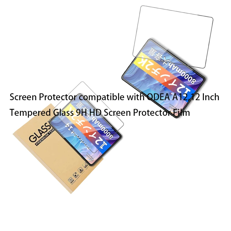 Screen Protector compatible with ODEA A12,12 Inch Tempered Glass 9H HD Screen Protector Film
Screen Protector compatible with ODEA A12,12 Inch Tempered Glass 9H HD Screen Protector Film
