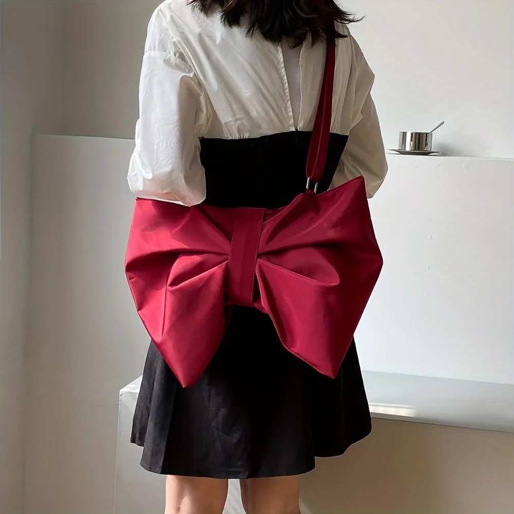 Fashion Bowknot Shape Tote Bag Bow Tie Pleated Shoulder Bag Women's Crossbody Bags Large Capacity Lighweight Commuter Bags
Fashion Bowknot Shape Tote Bag Bow Tie Pleated Shoulder Bag Women's Crossbody Bags Large Capacity Lighweight Commuter Bags