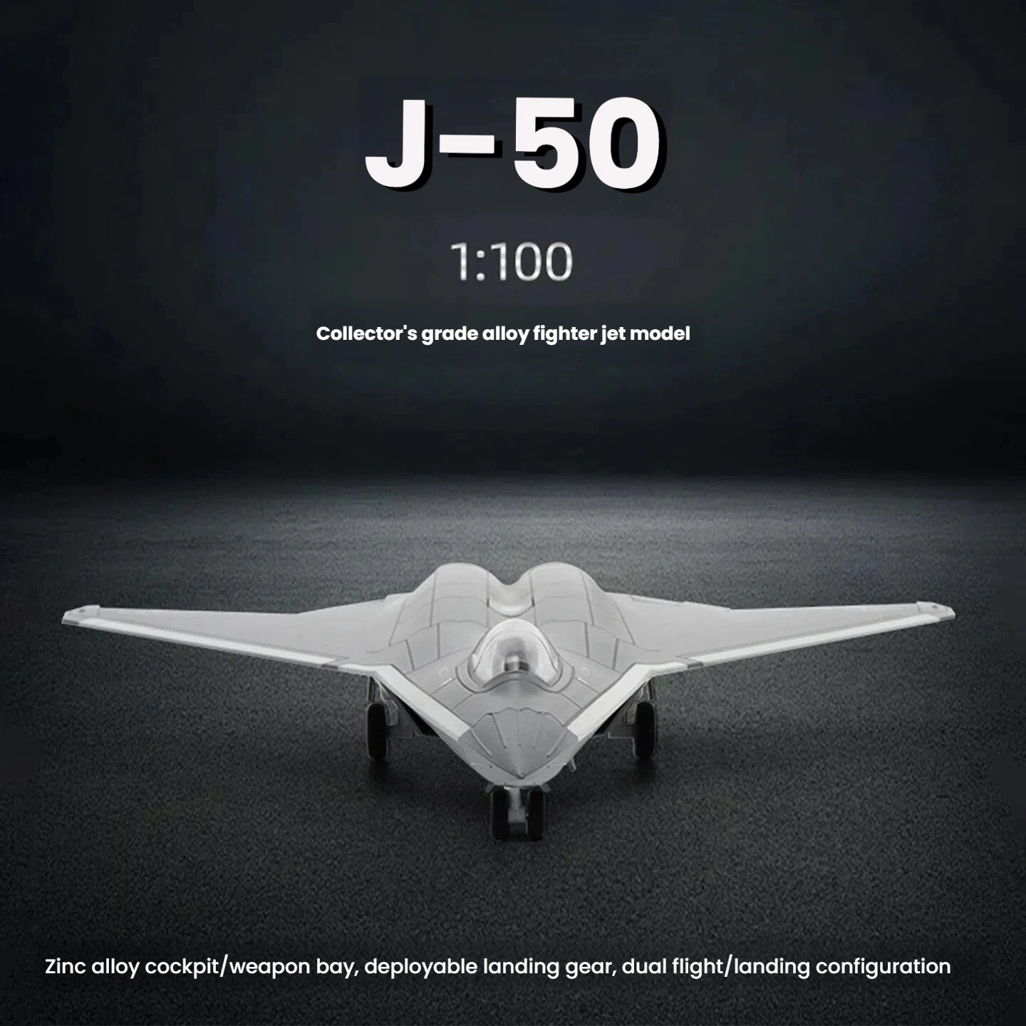 1:100 scale model the J-50 sixth-generation fighter aircraft, alloy fighter model with Display Stand Collection Gift for Adult
1:100 scale model the J-50 sixth-generation fighter aircraft, alloy fighter model with Display Stand Collection Gift for Adult