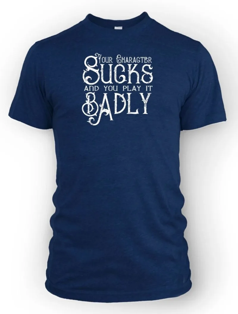 00013132#A-Your Character Sucks and you play it badly D&D Fan Shirt | Handmade gift for RPG Gamers | Short Sleeved Unisex Graphi
00013132#A-Your Character Sucks and you play it badly D&D Fan Shirt | Handmade gift for RPG Gamers | Short Sleeved Unisex Graphi