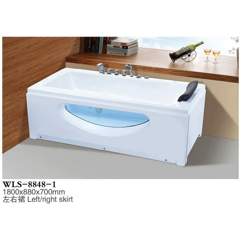 Foshan Factory Direct Sales Acrylic Rectangular Independent Adult Surf Massage Tank With Pillow Bathtub 8848-1
Foshan Factory Direct Sales Acrylic Rectangular Independent Adult Surf Massage Tank With Pillow Bathtub 8848-1
