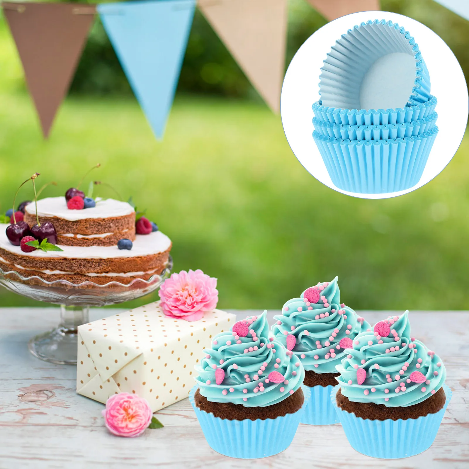 100 Pcs Baking Cups Cake Wrappers Strong Paper Muffin Cups for Cupcakes Tray Liners Kitchen Supplies High Temperature Resistance
100 Pcs Baking Cups Cake Wrappers Strong Paper Muffin Cups for Cupcakes Tray Liners Kitchen Supplies High Temperature Resistance
