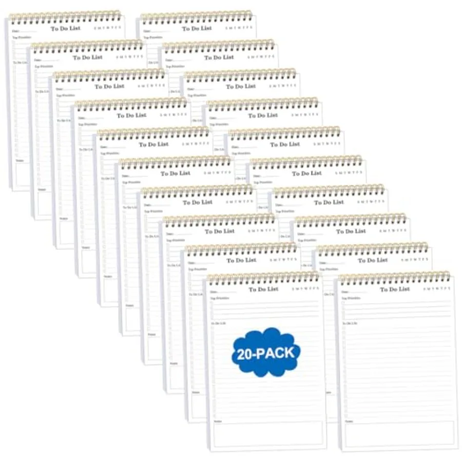 To Do List Notepad - A5 Undated Daily Planner, 1000 Sheets/2000 Pages To Do List Notebook for Work, Spiral Waterproof Notepad f
To Do List Notepad - A5 Undated Daily Planner, 1000 Sheets/2000 Pages To Do List Notebook for Work, Spiral Waterproof Notepad f